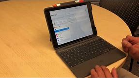 Logitech Slim Folio Keyboard Case for iPad Generation 6 Pair Bluetooth