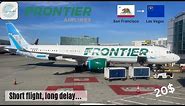 (4K) TRIPREPORT | Frontier Airbus A321 | San Francisco - Las Vegas | amazing engine roar!!