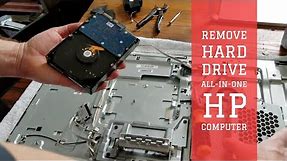 Remove Replace HP Pavilion All-In-One Desktop Hard Drive