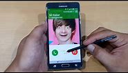 Samsung Note 4 incoming call over the horizon