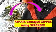 Repair broken ZIPPER using VELCRO instead | #CostDownCrafts #DIYIdeas | #6