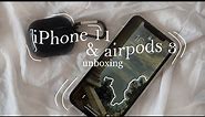 iPhone 11 and airpods 3 aesthetic unboxing in 2022 | 128GB white | vodash