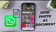 How To Send iPhone Photos as Documents On WhatsApp
