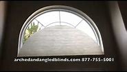 Motorized Arched Shade | Remote Control Arched Window Blind | Half Round Arch Window Treatment