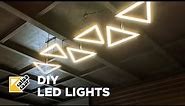DIY Designer Ceiling Lights with LED using Aluminium Profiles