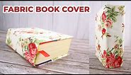 How to Make a Fabric Book Cover (So EASY)