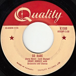 Jimmy Dorsey With Orchestra And Chorus - So Rare