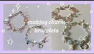 How I make charm bracelets ₊✩‧₊˚౨ৎ˚₊✩‧₊ cute beaded bracelets | gift and craft ideas ₊˚⊹♡