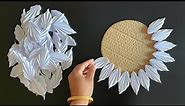 Beautiful White Paper Wall Hanging Craft / Paper Craft For Home Decoration / Paper Wall Mate / DIY