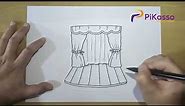 How to Draw a Stage Easy step by step