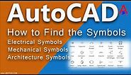 AutoCAD Tutorial - Understanding Blocks and Symbols|How to find symbols from AutoCAD|By JastGIS