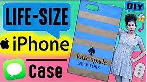 DIY LIFE-SIZE iPhone Case | How To Make A GIANT Kate Spade Designer Phone Case!