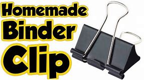 How to make binder clip || homemade binder clip || diy binder clips||binder clip making||Sajal's Art