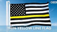 Thin Yellow American Flag 150D Polyester