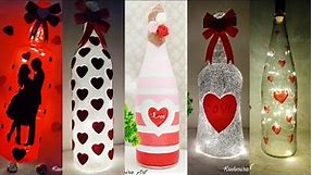5 Bottle Decoration Ideas For Anniversary gift | Simple Glass Bottle Painting Ideas | Kashmira Art