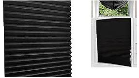 Blackout Blinds for Windows Cordless Blinds Temporary Shades Blinds No Drill Mini Blinds Black Out Blinds for Window of Bedroom,Bathroom,Kitchen Office W*L 23.6 * 59" (Fits Windows Width 14 in-24 in)