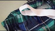 How to Make an Elastic Waistband. Sewing an Elastic Casing