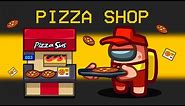 I Opened a PIZZA SHOP in Among Us!