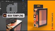 How to Box Template Design in Adobe Illustrator CC 2022 | Packaging Design Tutorials