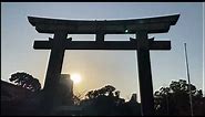 Let's go to the Hokoku Shrine at the Osaka Castle