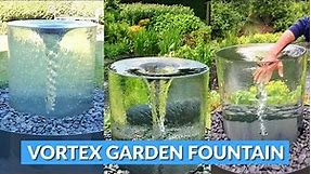 Giant Spinning Vortex Fountain For The Yard or Garden