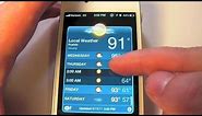 How to view the hourly weather forecast on iOS 5