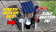 Turn Salt Water Into FRESH! (Solar Cooled Desalinator)