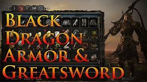 Dark Souls 2: Black Dragon Armor and Greatsword Guide | Rank up Dragon Remnants OFFLINE