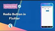 Radio Button In Flutter || Radio Button Widget