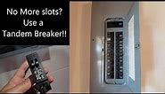 How to use a Tandem Breaker in your Breaker Panel