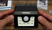 Mpow Solar Powered 8 LED Motion Sensor Light