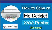 How to Photocopy on Hp Deskjet 2700 Series Printer