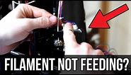 3D Printer Filament not Feeding? FIXED!