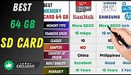 Best Memory Cards / Micro SD Cards To Buy In 2023 for your Smartphone, DSLR & GoPro