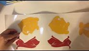 Putting together a cricut project - Winnie the Pooh