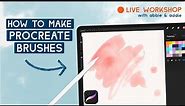 Make Procreate Brushes: Beginner Basics Part 2 - Watercolor & Oil