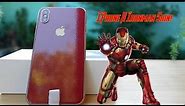 Avengers Iphone X Ironman Skin from Slickwraps! Cheap but Great!