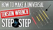 023 How to make the best tension wrench for lock picking using wiper blade inserts