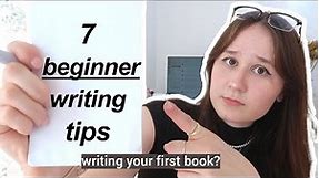 7 BEGINNER WRITING TIPS ✨📝 (*watch if writing your first book*) my best advice i wish i knew