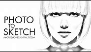 Photoshop Photo To Pencil Drawing and Sketch - Complete Guide