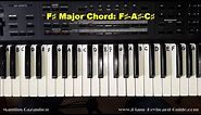 How to Play the F Sharp Major Chord - F# - on Piano and Keyboard