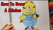 How To Draw A Minion One Eye