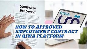 How To Accept And Approved Employment Contract In QIWA Platform In KSA (Tagalog)