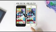 iPhone SE iOS 15.7.9 Vs iOS 15.7.8 Full Speed TEST