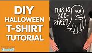 DIY Halloween T-Shirt Tutorial | 'This is BOO Sheet' SVG Design | Step-by-Step Guide