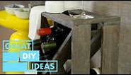 How to Make a Wine Rack Using Old Pallet Wood | DIY | Great Home Ideas
