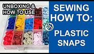How to use plastic snaps or KAM snaps. Unboxing