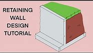How to design a reinforced concrete retaining wall - Structural Engineering
