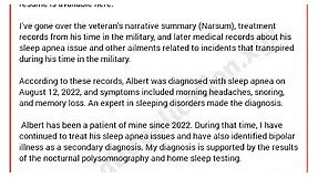 [2 Sample] Nexus Letter For Sleep Apnea