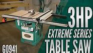 10" 3 HP 220V Cabinet Table Saw | G0941 | Grizzly Industrial